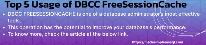 dbcc freesessioncache in SQL Server
