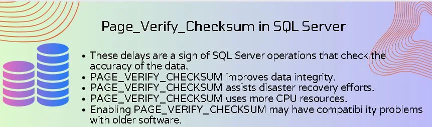 Page_Verify_Checksum in SQL Server