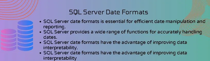 SQL Server Date Formats