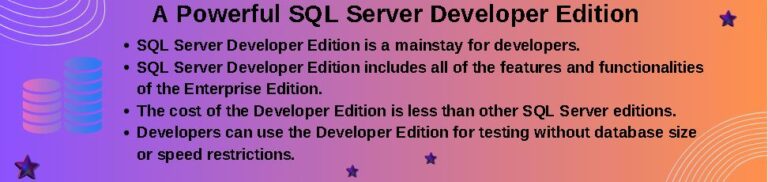 A Powerful SQL Server Developer Edition - MadeSimpleMSSQL