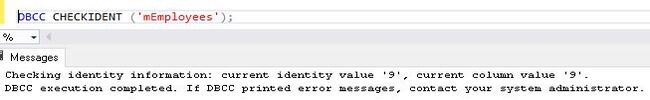 Command to check the identity values