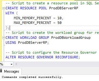 Manage Resources using Resource Governor