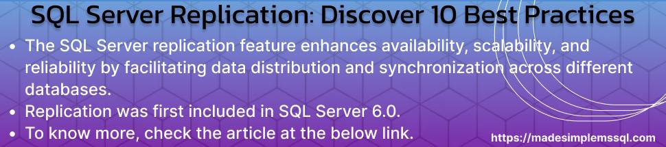 SQL Server Replication