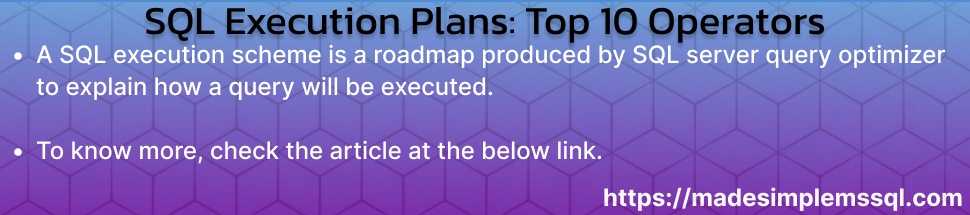 SQL Execution Plans