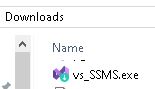 SSMS 21 - vs_ssms.exe file