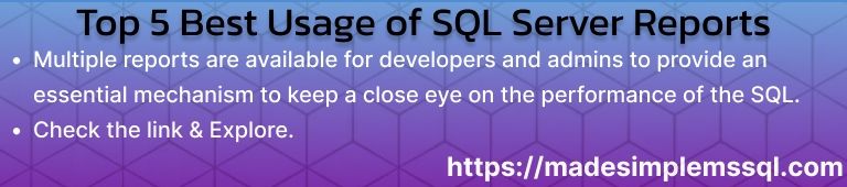 SQL Server Reports